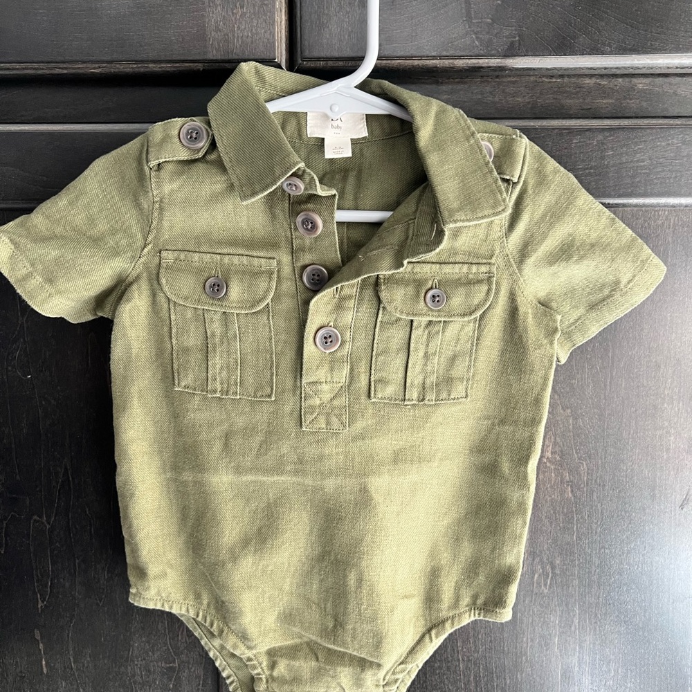 Banana Republic Olive Green Kids Bodysuit